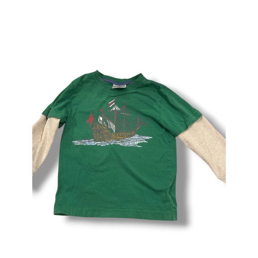 Hanna Andersson Made in Peru Sz 100 Ship Graohic Tee